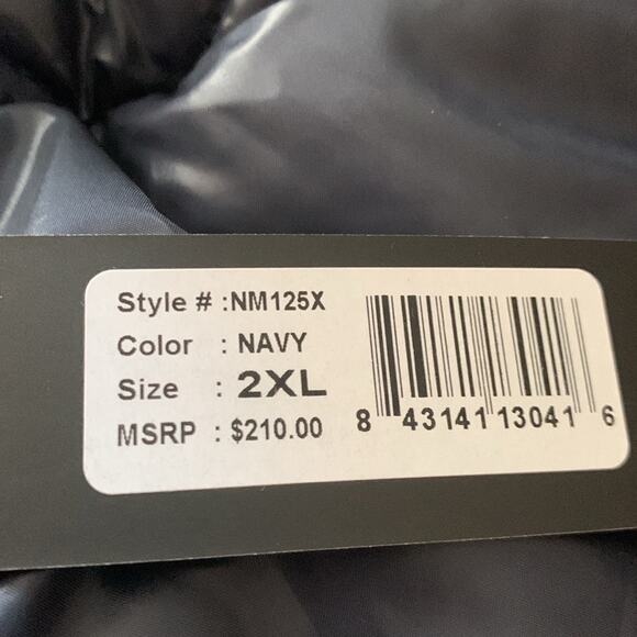 Nicole Miller NM125X Navy Blue Puffer Coat Size 2XL - Picture 11 of 13